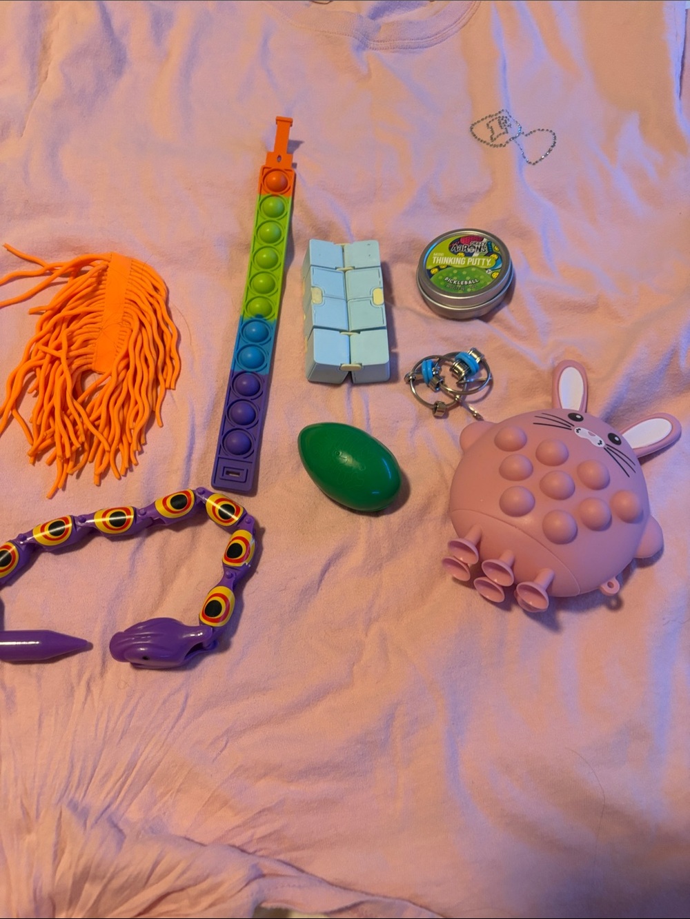 Assorted Fidget & Sensory Toys - Pink, Purple, Orange, Green, Blue